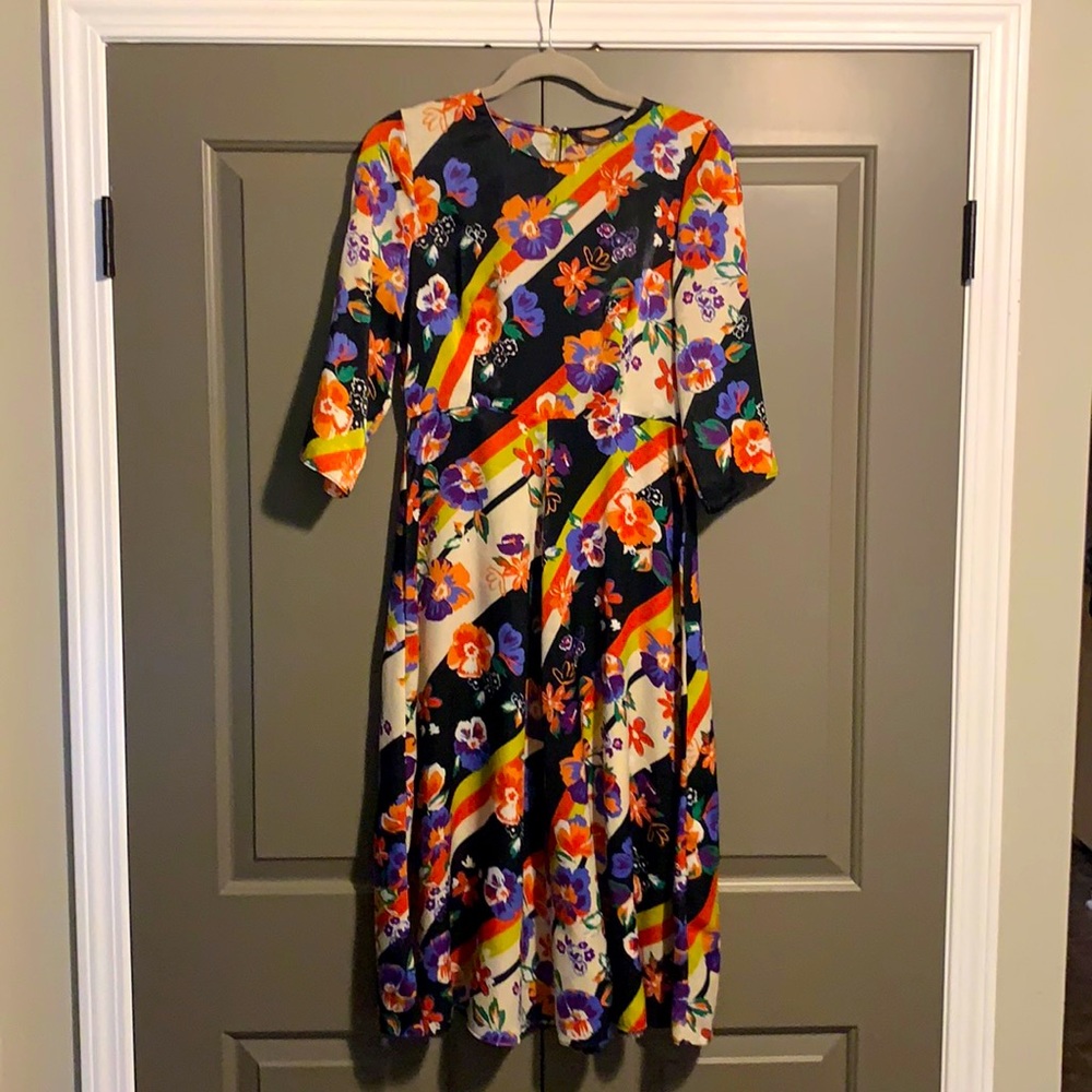 Zara Floral Dress with Full skirt